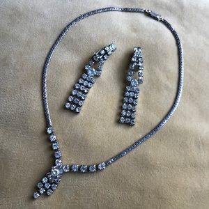 Vintage rhinestone jewelry set